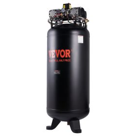 VEVOR 80 Gallon Air Compressor, 6.5HP 15.5SCFM@90 PSI, 2-Stage 145PSI Oil Free Stationary Air Compressor Tank