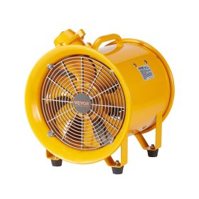 VEVOR Portable Ventilator, 10" Heavy Duty Cylinder Fan, 350W Strong Shop Exhaust Fan 1942CFM, 9.8ft Power Cord (No charging head)