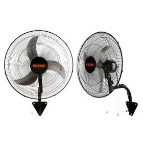 VEVOR Wall Mount Fan, 2 PCS 18 inch Oscillating, 3-speed High Velocity Max. 4000 CFM Industrial Wall Fan for Indoor, Commercial, Residential