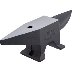 VEVOR Cast Iron Anvil, 132 Lbs(60kg) Single Horn Anvil with Large Countertop and Stable Base, High Hardness Rugged Round Horn Anvil Blacksmith