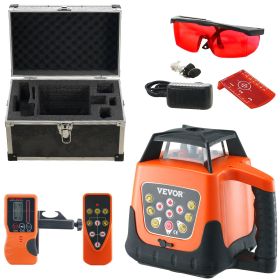 VEVOR Laser Level, 1650ft, 360 Degree Self Leveling Red Cross Line Laser, 5 Rotation Speeds & 4 Scanning Angles Adjustment