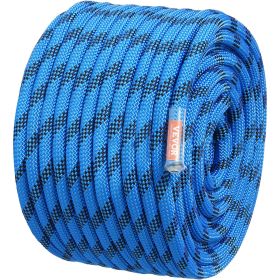 VEVOR 12.7mm Static Climbing Rope 60.9M(200ft) Outdoor Rock Climbing Rope Blue