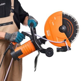 VEVOR Electric Concrete Saw, 12 in, 1800 W 15 A Motor Circular Saw Cutter with Max. 4.5 in Adjustable Cutting Depth