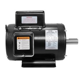 VEVOR 7.5HP Air Compressor Motor, 230V 30 Amps Electric Motor, 3450RPM 184T Frame, 1-1/8" Keyed Shaft, 2.75" Shaft Length for Air Compressors