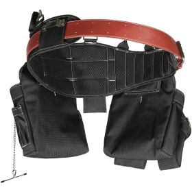 VEVOR Tool Belt, 32 Pockets, Adjusts from 32 Inches to 54 Inches, Nylon Heavy Duty Tool Pouch Bag, Detachable Tool Bag for Electrician, Carpenter