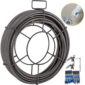 Drain Cable Sewer Cable 75ft 1/2in Drain Cleaning Cable Auger Snake Pipe