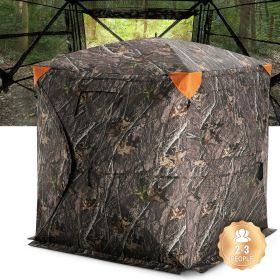 VEVOR Hunting Blind, 270Â° See Through Ground Blind, 2-3 Person Pop Up Deer Blind for Hunting with Carrying Bag, Portable Resilient Hunting Tent (Item Size: 58 in, Product Classification: Perspective Style)